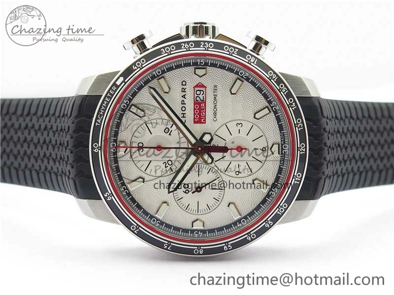 Mille Miglia 168571 SS V7F 1:1 Best Edition White Dial On Black Rubber Strap A7750 to Cal. Colorful 6393