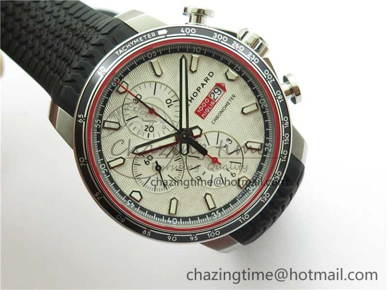Mille Miglia 168571 SS V7F 1:1 Best Edition White Dial On Black Rubber Strap A7750 to Cal. Colorful 6393