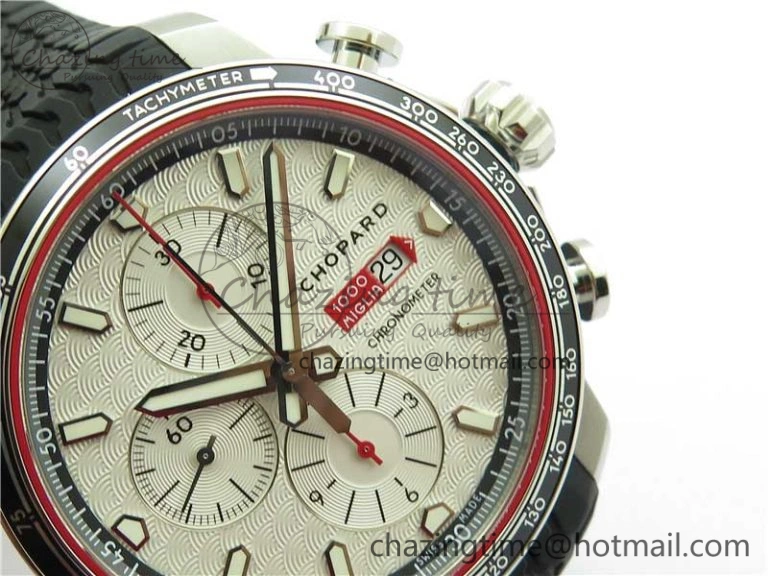 Mille Miglia 168571 SS V7F 1:1 Best Edition White Dial On Black Rubber Strap A7750 to Cal. Colorful 6393