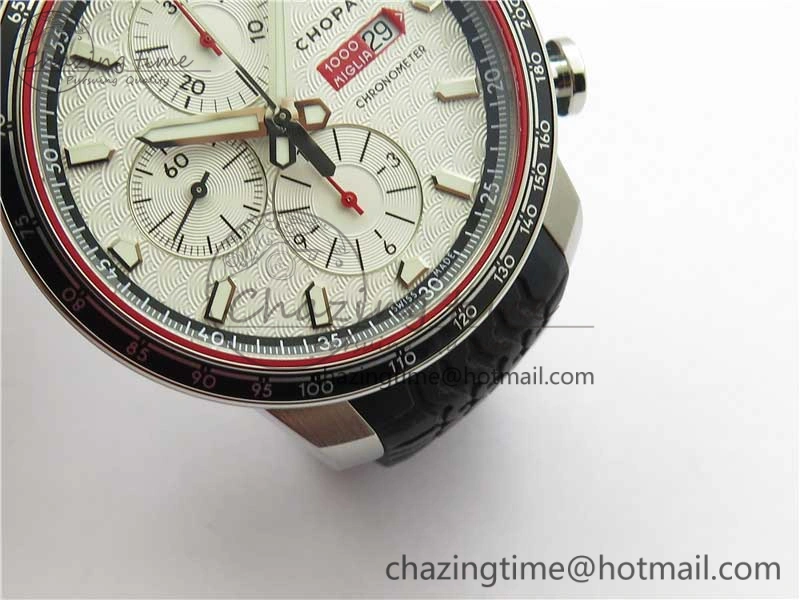 Mille Miglia 168571 SS V7F 1:1 Best Edition White Dial On Black Rubber Strap A7750 to Cal. Colorful 6393