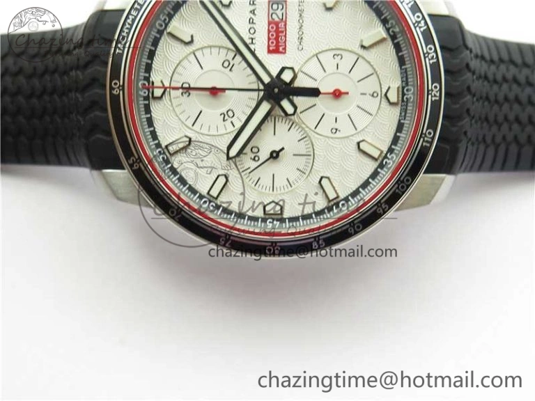 Mille Miglia 168571 SS V7F 1:1 Best Edition White Dial On Black Rubber Strap A7750 to Cal. Colorful 6393