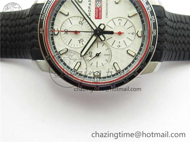 Mille Miglia 168571 SS V7F 1:1 Best Edition White Dial On Black Rubber Strap A7750 to Cal. Colorful 6393