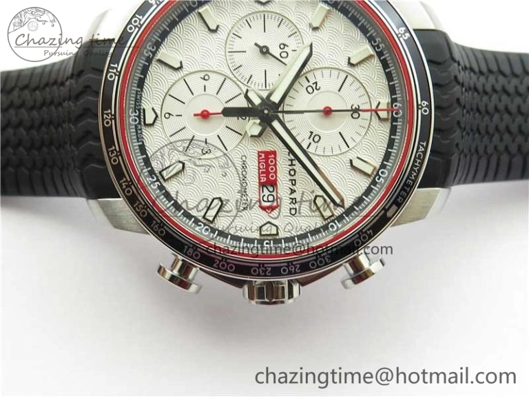 Mille Miglia 168571 SS V7F 1:1 Best Edition White Dial On Black Rubber Strap A7750 to Cal. Colorful 6393