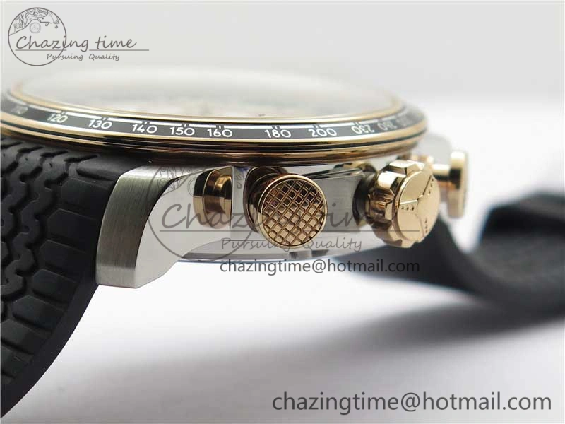 Mille Miglia 168571 SS RG V7F 1:1 Best Edition Black Dial On Black Rubber Strap A7750 to Cal. FlexibleFit 6389