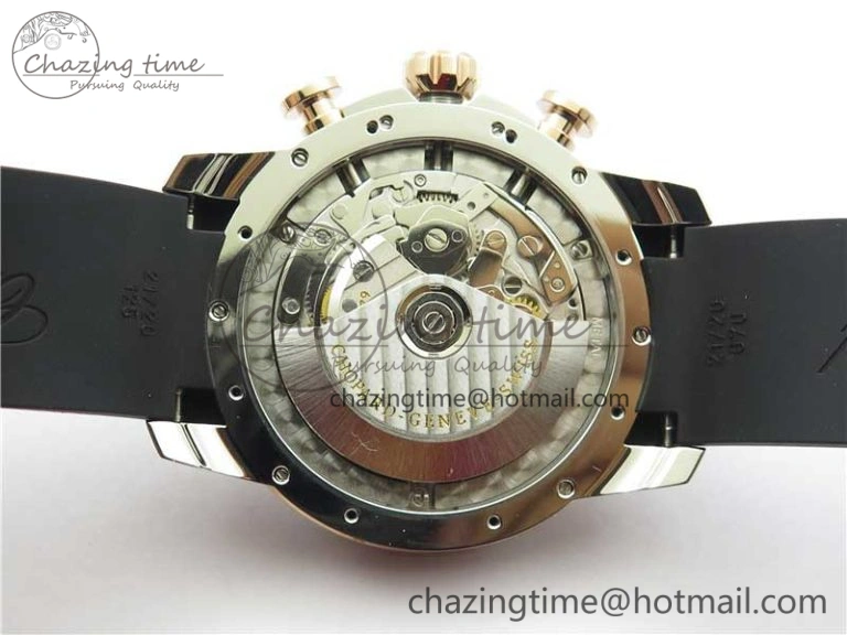 Mille Miglia 168571 SS RG V7F 1:1 Best Edition Black Dial On Black Rubber Strap A7750 to Cal. FlexibleFit 6389