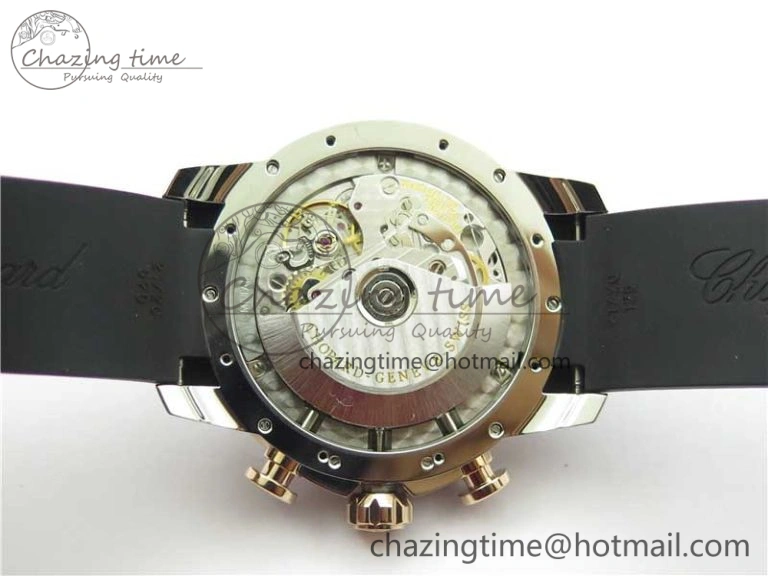 Mille Miglia 168571 SS RG V7F 1:1 Best Edition Black Dial On Black Rubber Strap A7750 to Cal. FlexibleFit 6389
