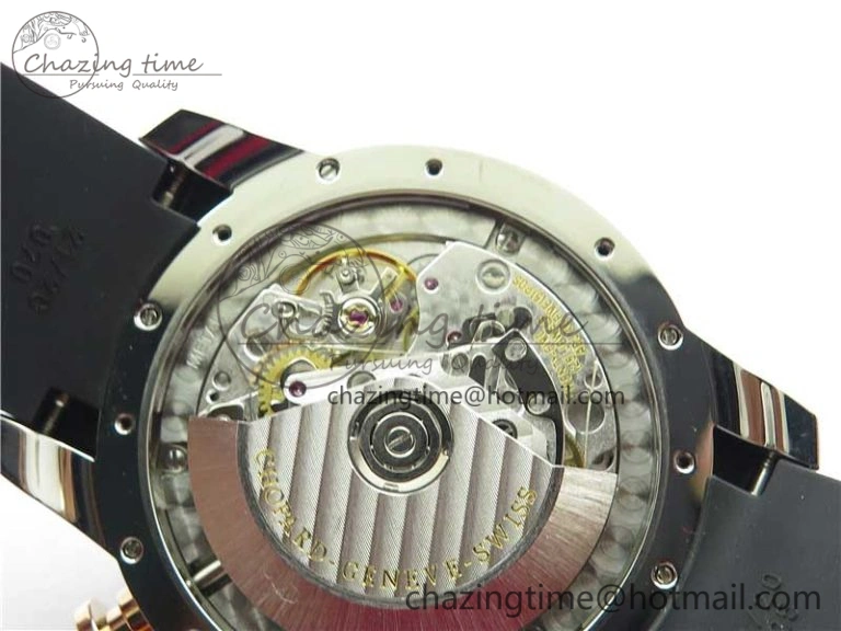 Mille Miglia 168571 SS RG V7F 1:1 Best Edition Black Dial On Black Rubber Strap A7750 to Cal. FlexibleFit 6389