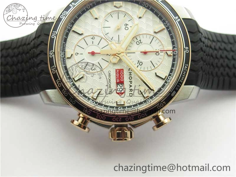 Mille Miglia 168571 SS RG V7F 1:1 Best Edition Black Dial On Black Rubber Strap A7750 to Cal. FlexibleFit 6389