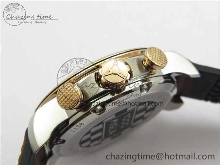 SportInspired Mille Miglia 168571 SS RG V7F 1:1 Best Edition Gray Dial On Brown Rubber Strap A7750 to Cal. 6388