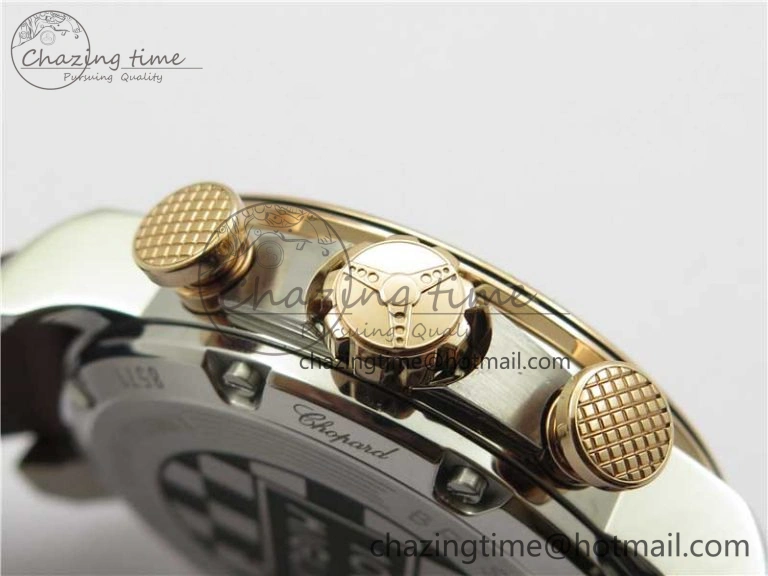 SportInspired Mille Miglia 168571 SS RG V7F 1:1 Best Edition Gray Dial On Brown Rubber Strap A7750 to Cal. 6388