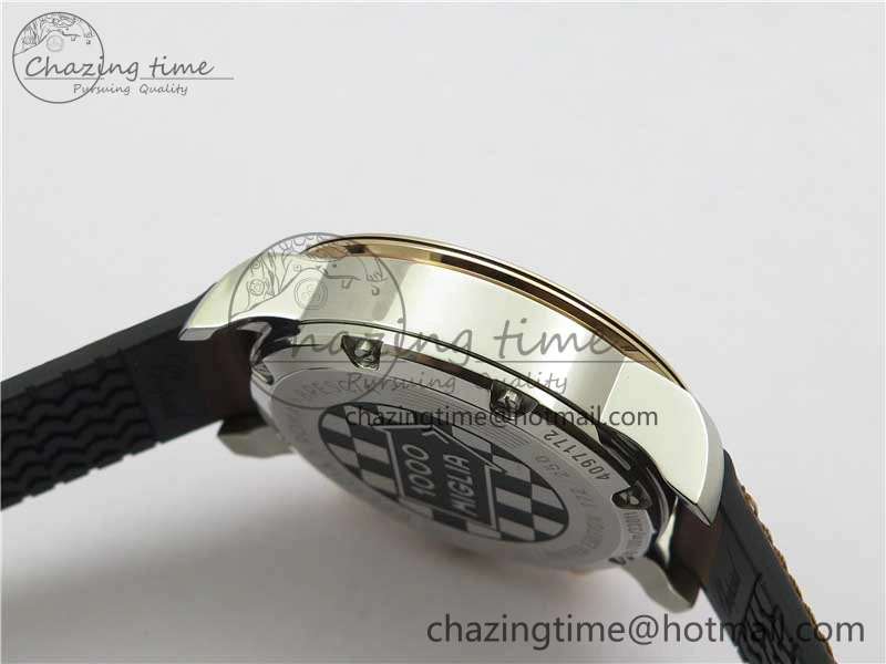 SportInspired Mille Miglia 168571 SS RG V7F 1:1 Best Edition Gray Dial On Brown Rubber Strap A7750 to Cal. 6388