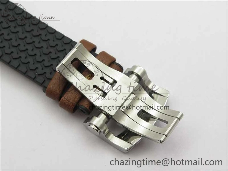 SportInspired Mille Miglia 168571 SS RG V7F 1:1 Best Edition Gray Dial On Brown Rubber Strap A7750 to Cal. 6388