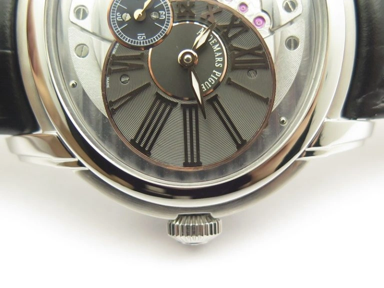 Mille Miglia RG Real Power Reserve Display Black Dial On Black Rubber Strap A FlexibleFit 6402