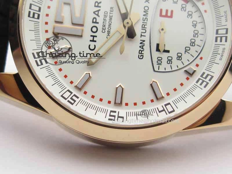 Soft Mille Miglia RG Real Power Reserve Display White Dial On Black Rubber Strap A 6401