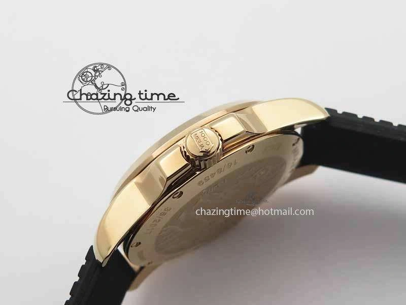 Soft Mille Miglia RG Real Power Reserve Display White Dial On Black Rubber Strap A 6401