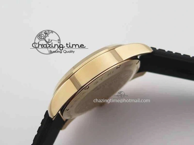 Soft Mille Miglia RG Real Power Reserve Display White Dial On Black Rubber Strap A 6401