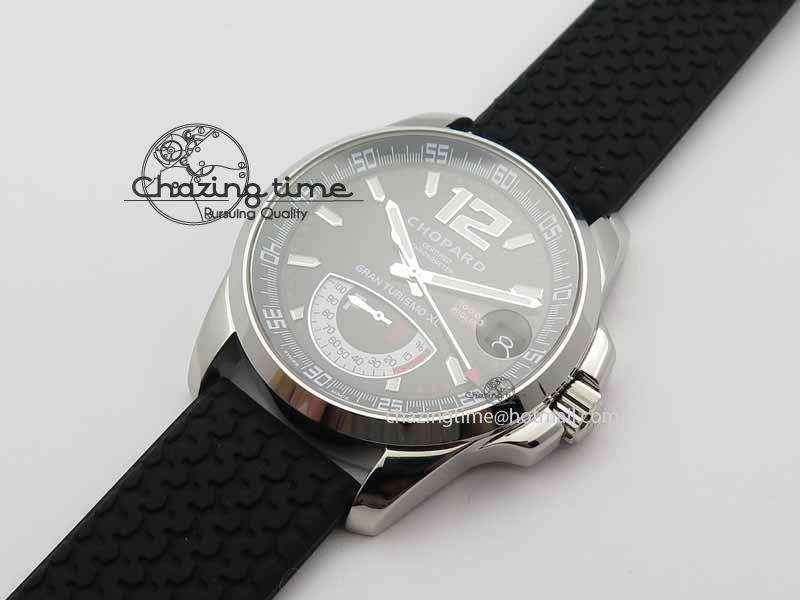 DailyWear Mille Miglia SS Real Power Reserve Display Black Dial On Black Rubber Strap A 6405