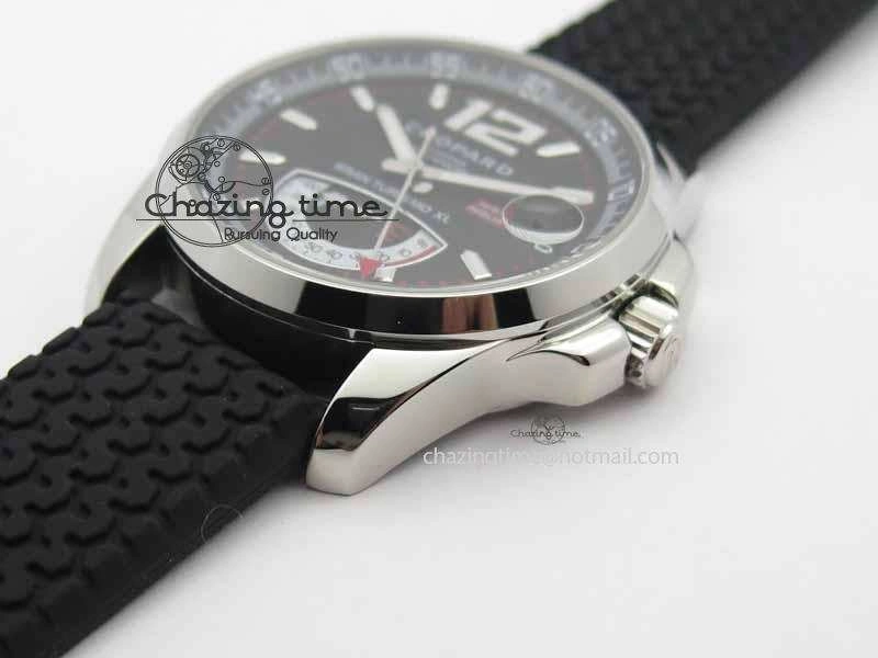 DailyWear Mille Miglia SS Real Power Reserve Display Black Dial On Black Rubber Strap A 6405