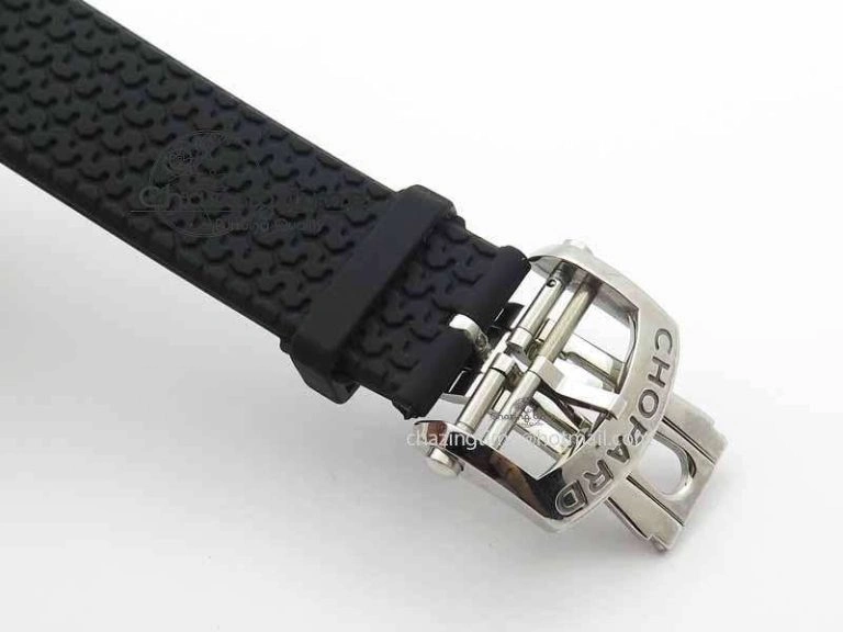 DailyWear Mille Miglia SS Real Power Reserve Display Black Dial On Black Rubber Strap A 6405