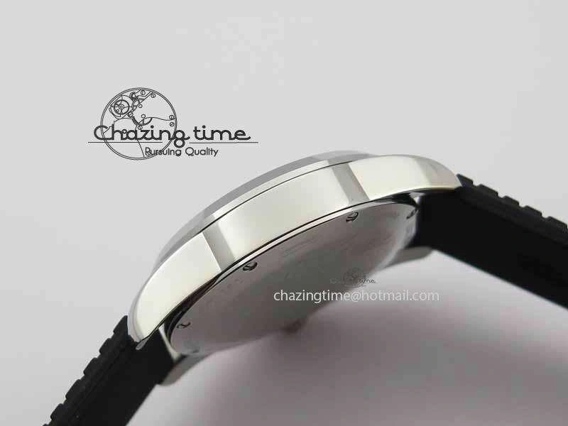 Mille Miglia SS Real Power Reserve Display Black Textured Dial On Black Rubber Strap A ComfortFit 6403