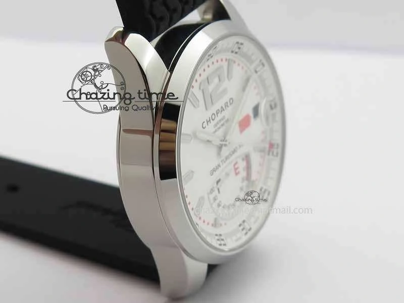 Mille Miglia SS Real Power Reserve Display White Dial On Black Rubber Strap A Versatile 6406