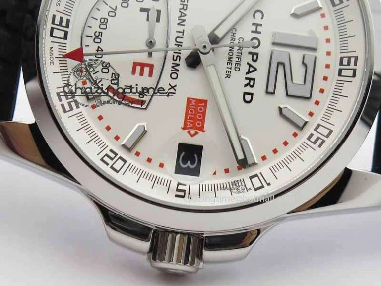 Mille Miglia SS Real Power Reserve Display White Dial On Black Rubber Strap A Versatile 6406