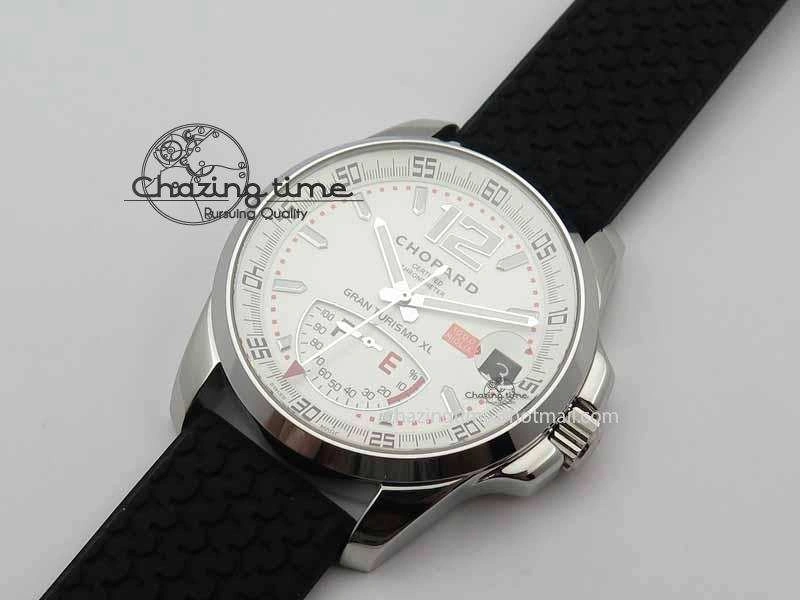 Mille Miglia SS Real Power Reserve Display White Dial On Black Rubber Strap A Versatile 6406