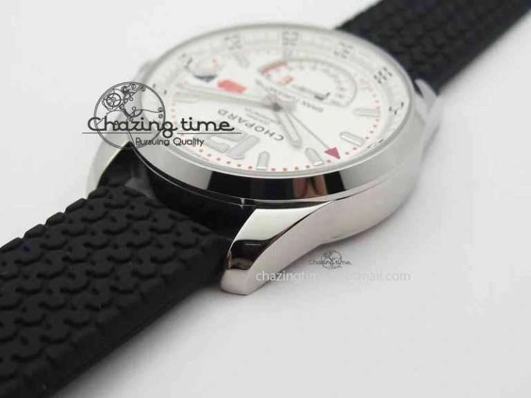 Mille Miglia SS Real Power Reserve Display White Dial On Black Rubber Strap A Versatile 6406