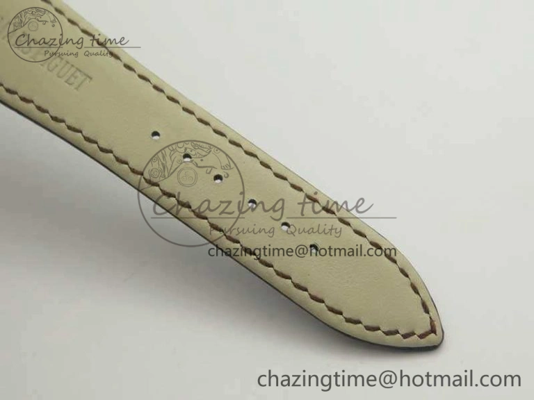 Chic Millennium Series 15350 RG V9F 1:1 Best Edition Skeletonal Dial On Dark Brown Leather Strap A 4944