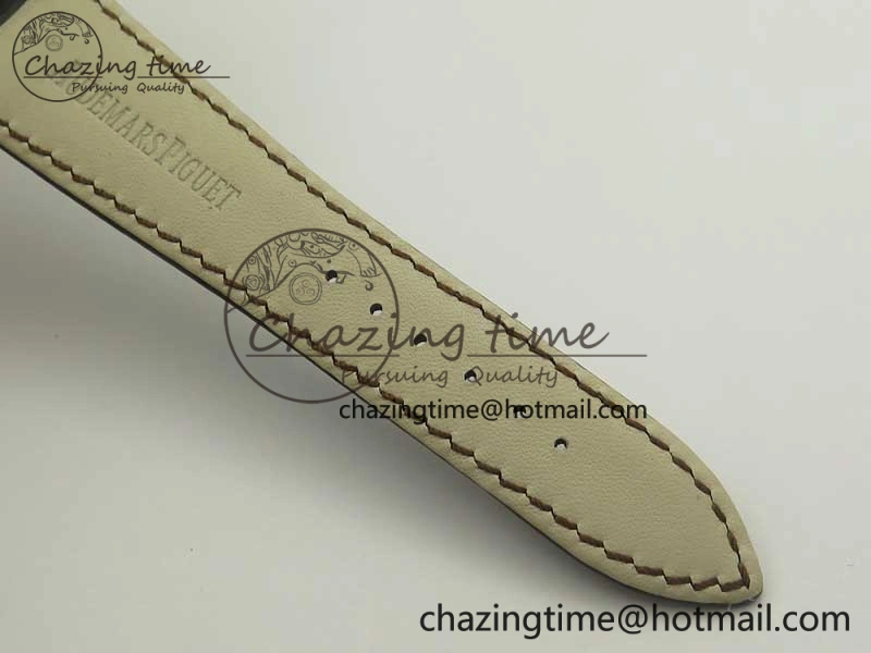 Millennium Series 15350 SS V9F 1:1 Best Edition Full Diamonds Black Markers on Brown Leather Strap A TimelessDesign 4924