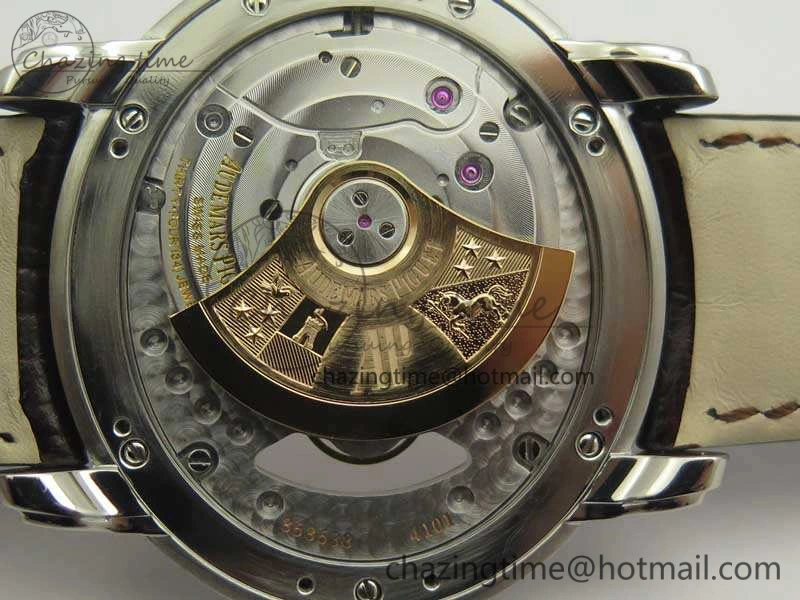 Millennium Series 15350 SS V9F 1:1 Best Edition Skeletonal Dial On Black Leather Strap A FreshLook 4945