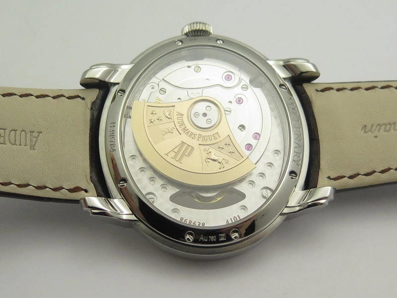 Versatile Millennium Series 15350 SS V9F 1:1 Best Edition Skeletonal Dial On Dark Brown Leather Strap A 4947