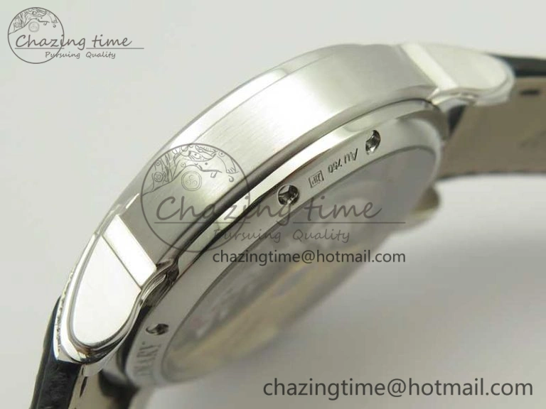 Millennium Series 15350 SS V9F 1:1 Best Edition White dial Black Diam on Black Leather Strap A SmartChoice 4926