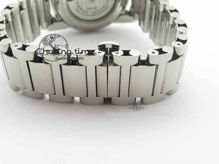 QuickDry Montblanc Timewalker Chrono SS Black Dial Silver Numerals On SS Bracelet A 7613