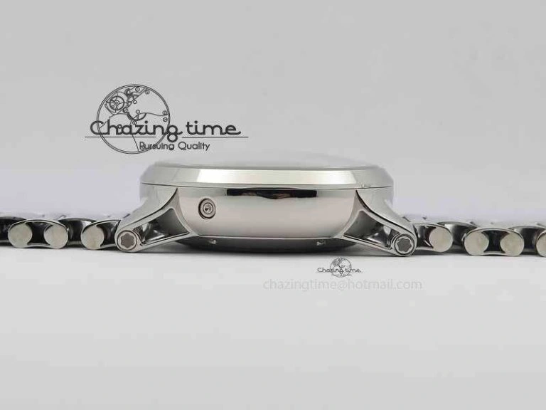 Montblanc Timewalker Chrono SS White Dial RG Numerals On SS Bracelet A Contemporary 7615