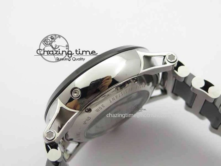 Soft Montblanc Timewalker GAF Chrono SS Ceramic Black Dial On SS Bracelet A 7628
