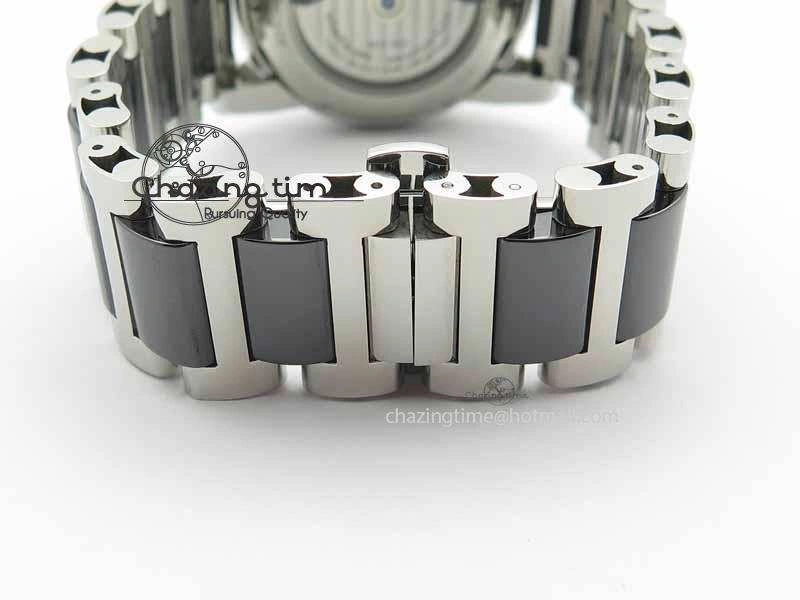 Soft Montblanc Timewalker GAF Chrono SS Ceramic Black Dial On SS Bracelet A 7628