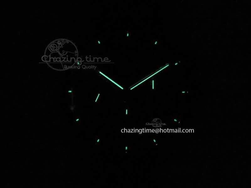 GoodFit Montblanc Timewalker GAF Chrono SS Ceramic Black On Leather Strap A 7629