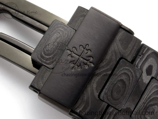 NAUTILUS 5711 DIW CARBON DIWF 1:1 BEST EDITION BLACK TEXTURED DIAL ON CARBON BRACELET 324CS Bright 8780