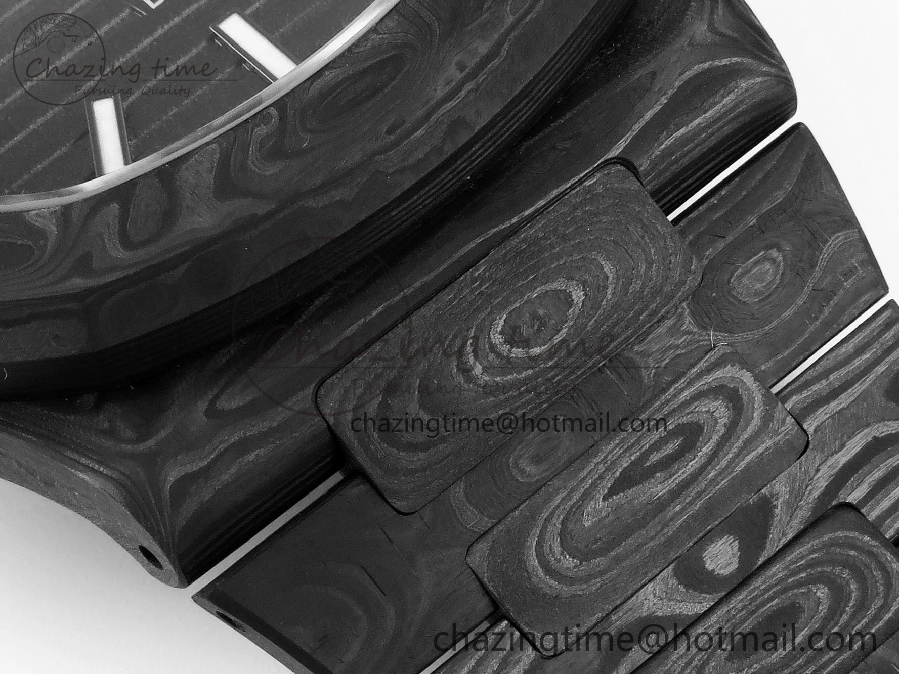 NAUTILUS 5711 DIW CARBON DIWF 1:1 BEST EDITION BLACK TEXTURED DIAL ON CARBON BRACELET 324CS Bright 8780
