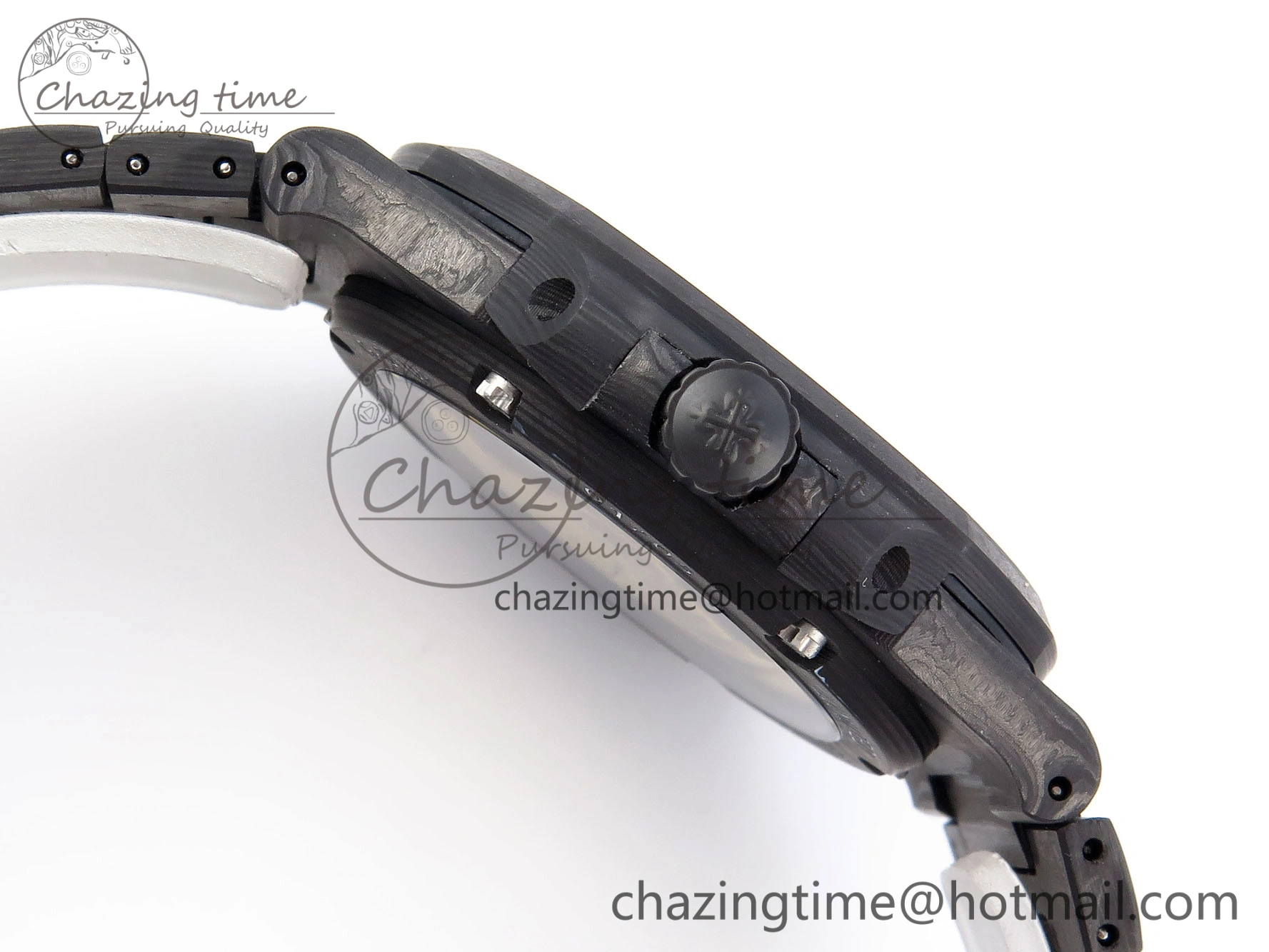 NAUTILUS 5711 DIW CARBON DIWF 1:1 BEST EDITION BLACK BLUE TEXTURED DIAL ON CARBON BRACELET 324CS MultiPurpose 8781