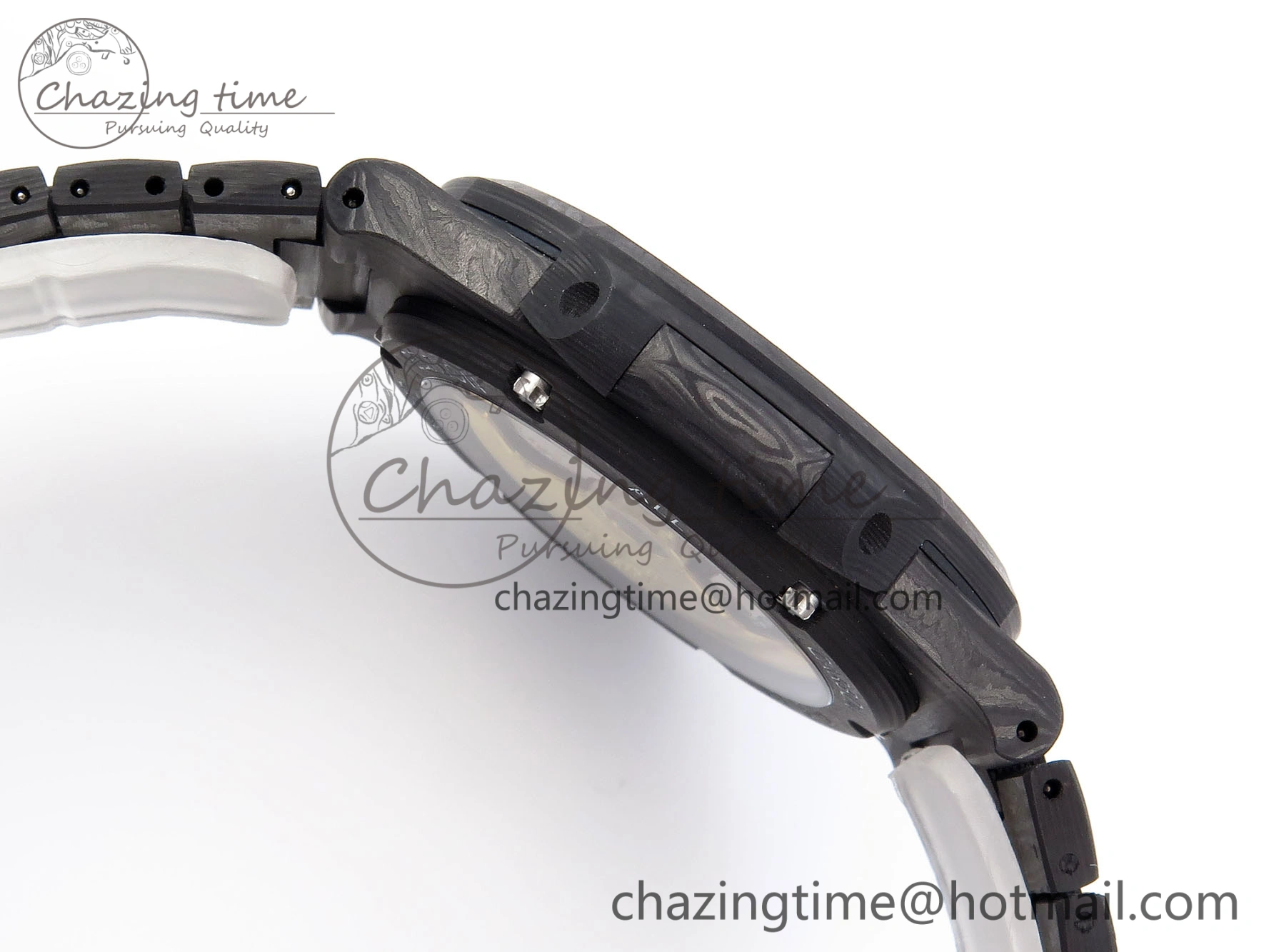 NAUTILUS 5711 DIW CARBON DIWF 1:1 BEST EDITION BLACK BLUE TEXTURED DIAL ON CARBON BRACELET 324CS MultiPurpose 8781