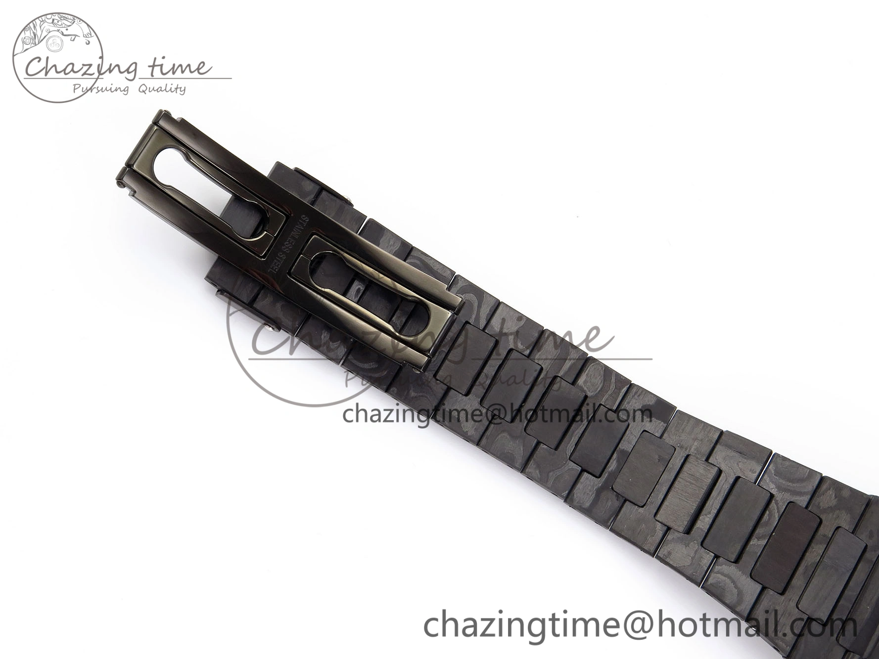 NAUTILUS 5711 DIW CARBON DIWF 1:1 BEST EDITION BLACK BLUE TEXTURED DIAL ON CARBON BRACELET 324CS MultiPurpose 8781