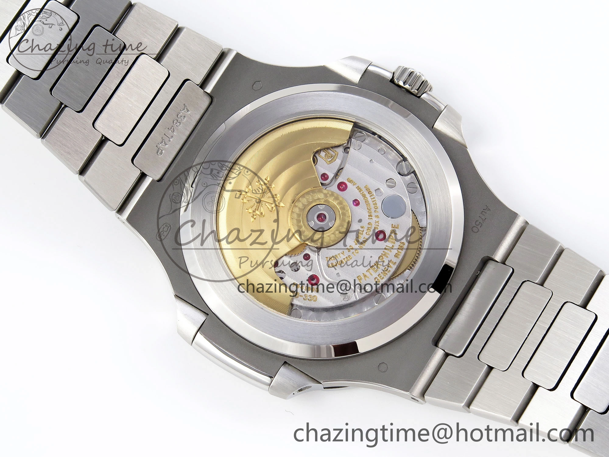 TopPick NAUTILUS 5811 1G PPF 1:1 BEST EDITION BLUE TEXTURED DIAL ON SS BRACELET 330CS 8769