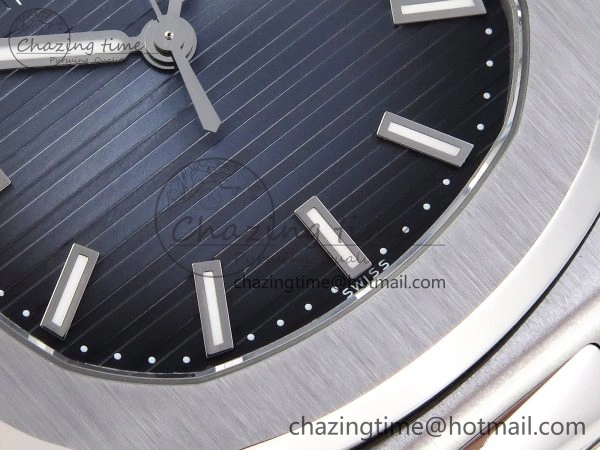 TopPick NAUTILUS 5811 1G PPF 1:1 BEST EDITION BLUE TEXTURED DIAL ON SS BRACELET 330CS 8769