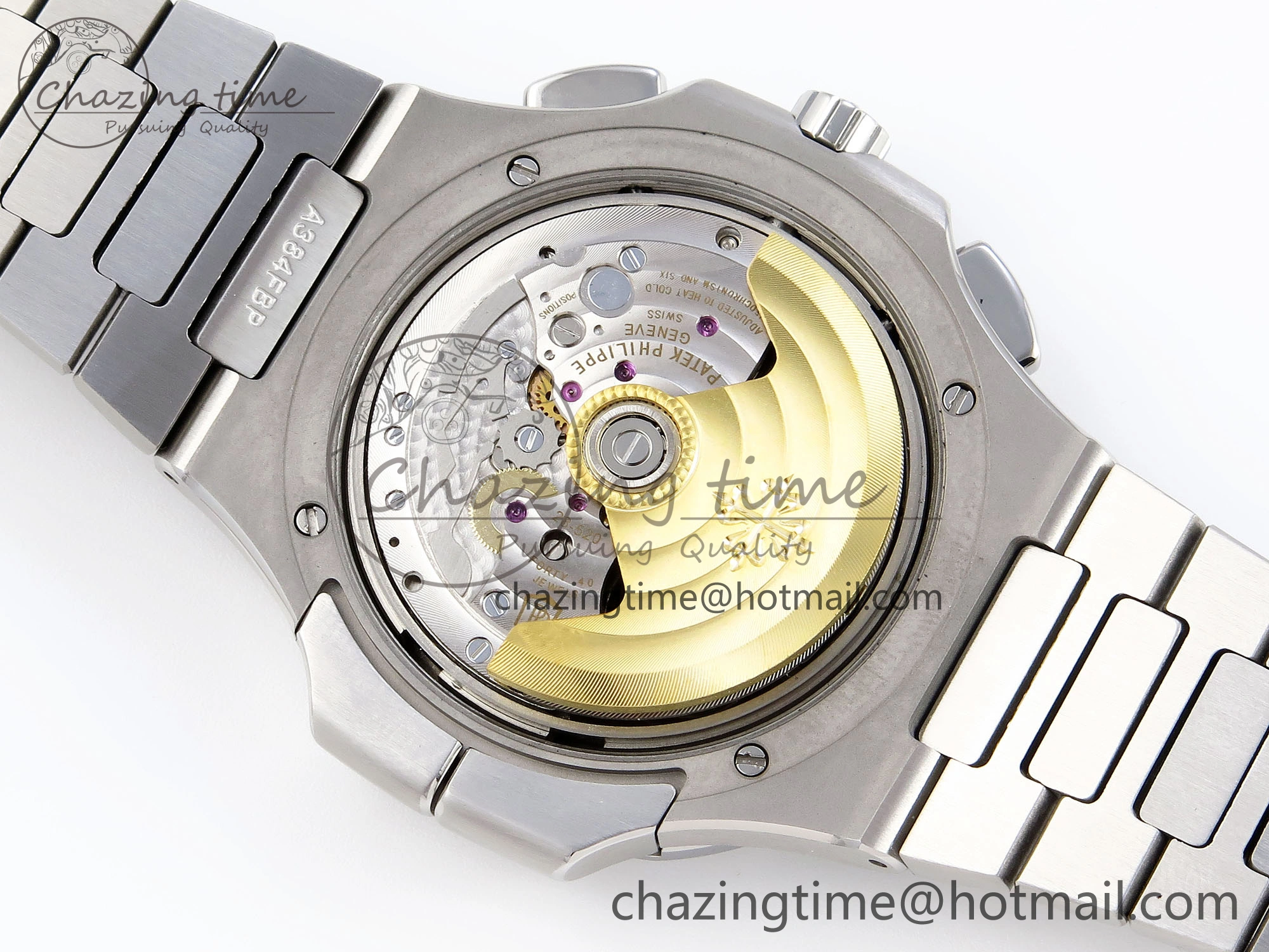 NAUTILUS 5990 SS SPPF 1:1 BEST EDITION BLUE DIAL ON SS BRACELET A28-520 CLONE HighPerformance 8783