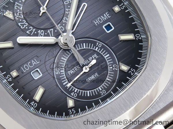 NAUTILUS 5990 SS SPPF 1:1 BEST EDITION BLUE DIAL ON SS BRACELET A28-520 CLONE HighPerformance 8783