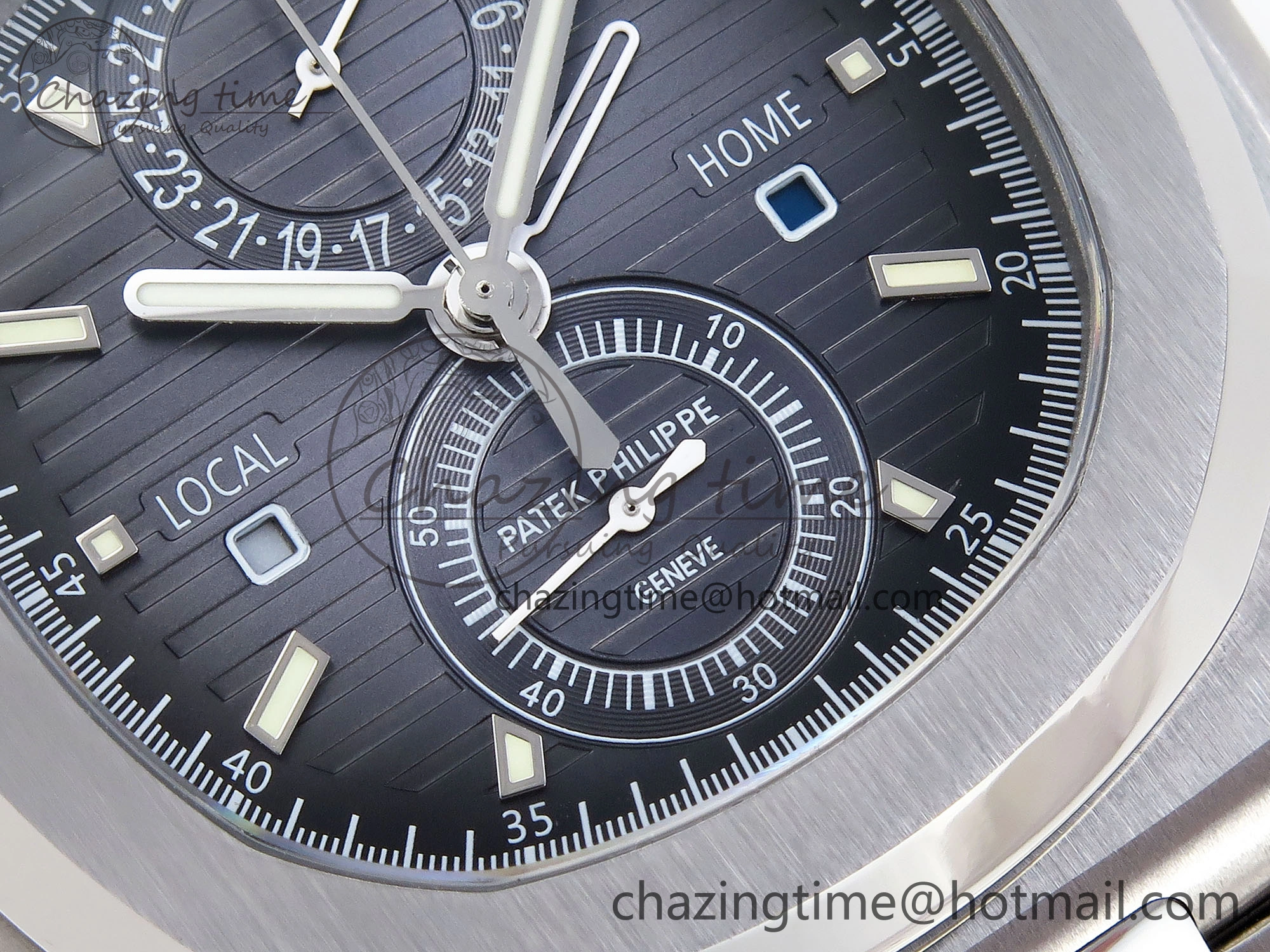 NAUTILUS 5990 SS SPPF 1:1 BEST EDITION BLUE DIAL ON SS BRACELET A28-520 CLONE HighPerformance 8783
