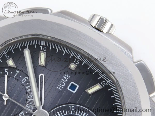 NAUTILUS 5990 SS SPPF 1:1 BEST EDITION BLUE DIAL ON SS BRACELET A28-520 CLONE HighPerformance 8783