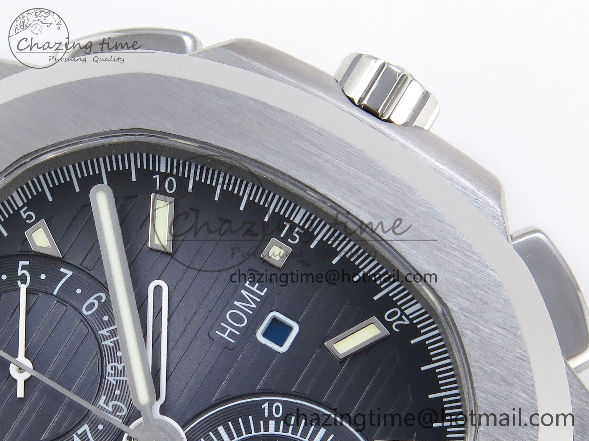 NAUTILUS 5990 SS SPPF 1:1 BEST EDITION BLUE DIAL ON SS BRACELET A28-520 CLONE HighPerformance 8783